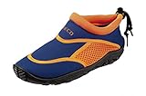 BECO Badeschuhe / Surfschuhe für Kinder blau/orange 20