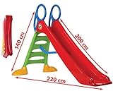 thorberg MEGA große Rutsche mit 200cm Rutschbahn mit Wasseranschluss Kinderrutsche
