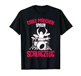 Coole Mädchen spielen Schlagzeug Schlagzeuger Kinder Drummer T-Shirt