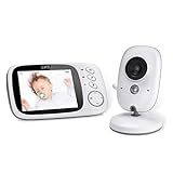 GHB Babyphone 3,2 Zoll Smart Baby Monitor mit TFT LCD...