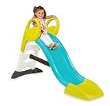 Smoby – KS Rutsche – kompakte Kinderrutsche mit Wasseranschluss, 1,5 Meter lang, mit Rutschauslauf, Verstrebung, Haltegriffen, für Kinder ab 2 Jahren