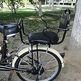 Elektrofahrrad mit Rücksitz für Kinder, MTB Fahrrad, Sicherheitssitz mit hoher Barriere, schwarz
