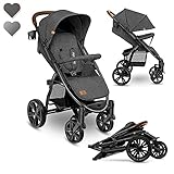 LIONELO Annet Plus Buggy bis 22 kg mit Liegefunktion, Kinderwagen klein zusammenklappbar mit Zubehör, Eva-Schaum-Räder, Moskitonetz, Fußdecke Getränkehalter, Korb