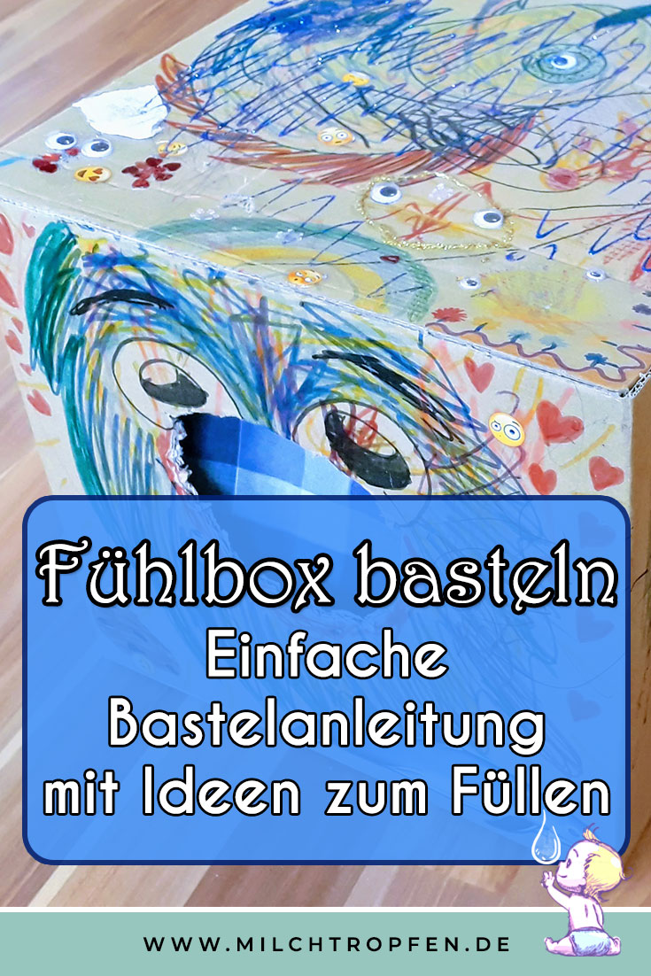 Fühlbox basteln - Einfache Bastelanleitung mit Ideen zum Füllen | Mehr Infos auf www.milchtropfen.de