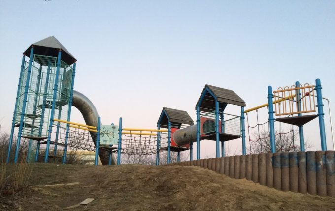 Abenteuerspielplatz im Libertypark - Klettergerüst