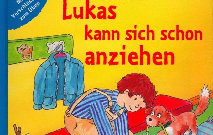 Lukas kann sich schon anziehen