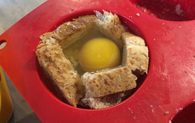 Toast Muffin mit Ei