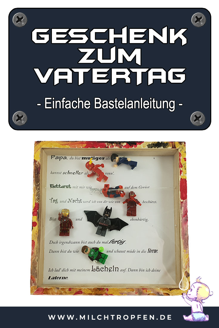 Cooles Geschenk zum Vatertag - Einfache Bastelanleitung | Mehr Infos auf www.milchtropfen.de