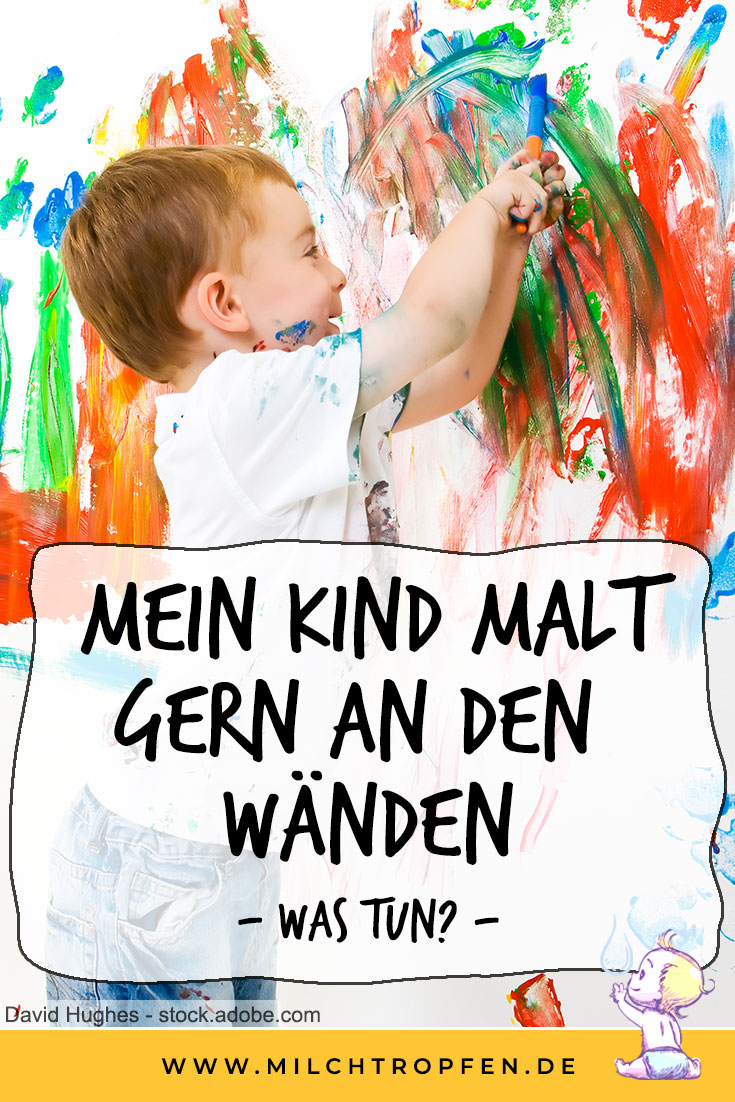 Mein Kind malt gern an den Wänden - Was tun? | Mehr Infos auf www.milchtropfen.de