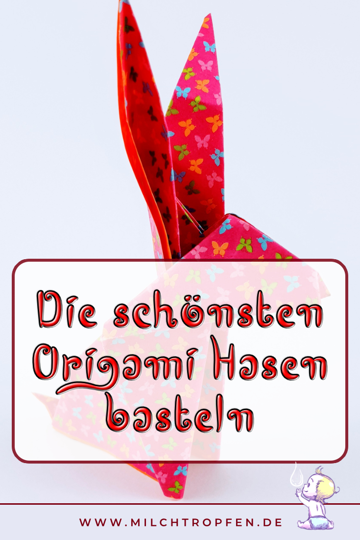 Bastel die schönsten Origami Hasen | Mehr Infos auf www.milchtropfen.de