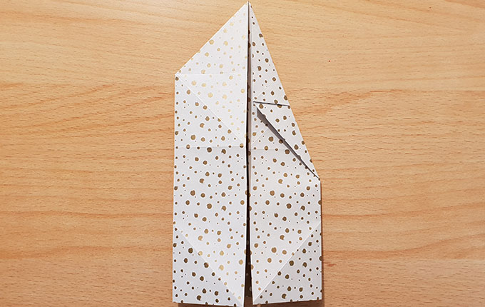 Origami Hase bekommt spitzere Ohren