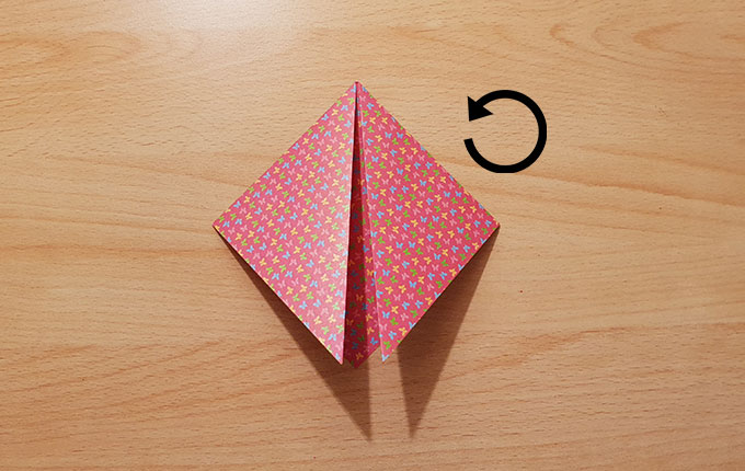 Origamipapier um180° drehen