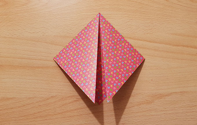 Origamipapier um180° gedreht