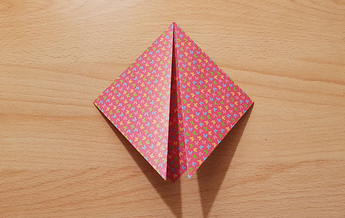 Origamipapier um180° gedreht