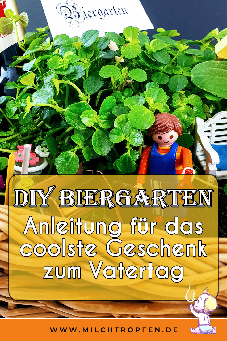 Vatertagsgeschenk Biergarten - Anleitung für das coolste Geschenk zum Vatertag | Mehr Infos unter www.milchtropfen.de